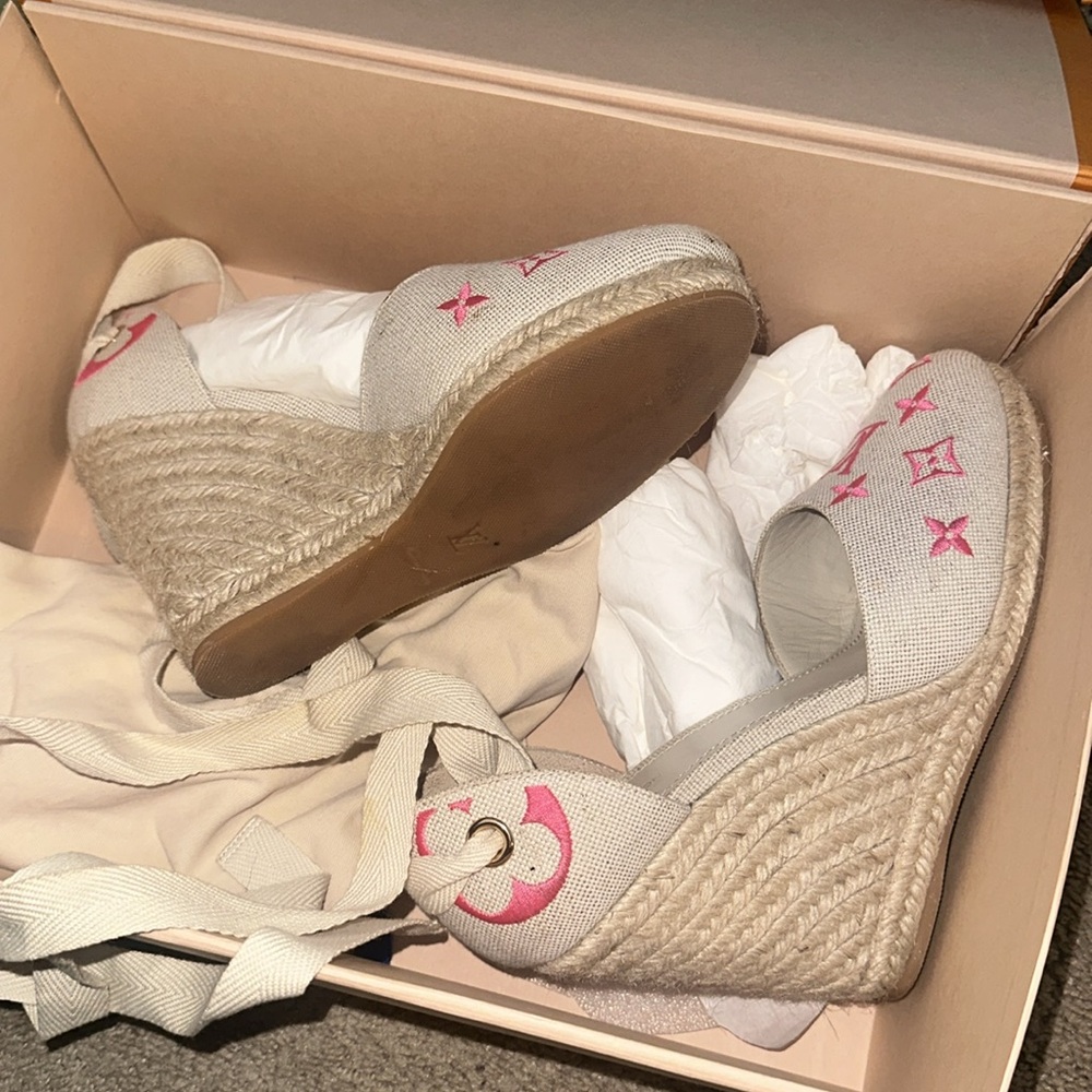 Luis Vuitton Monogram Platform Espadrilles. - image 2